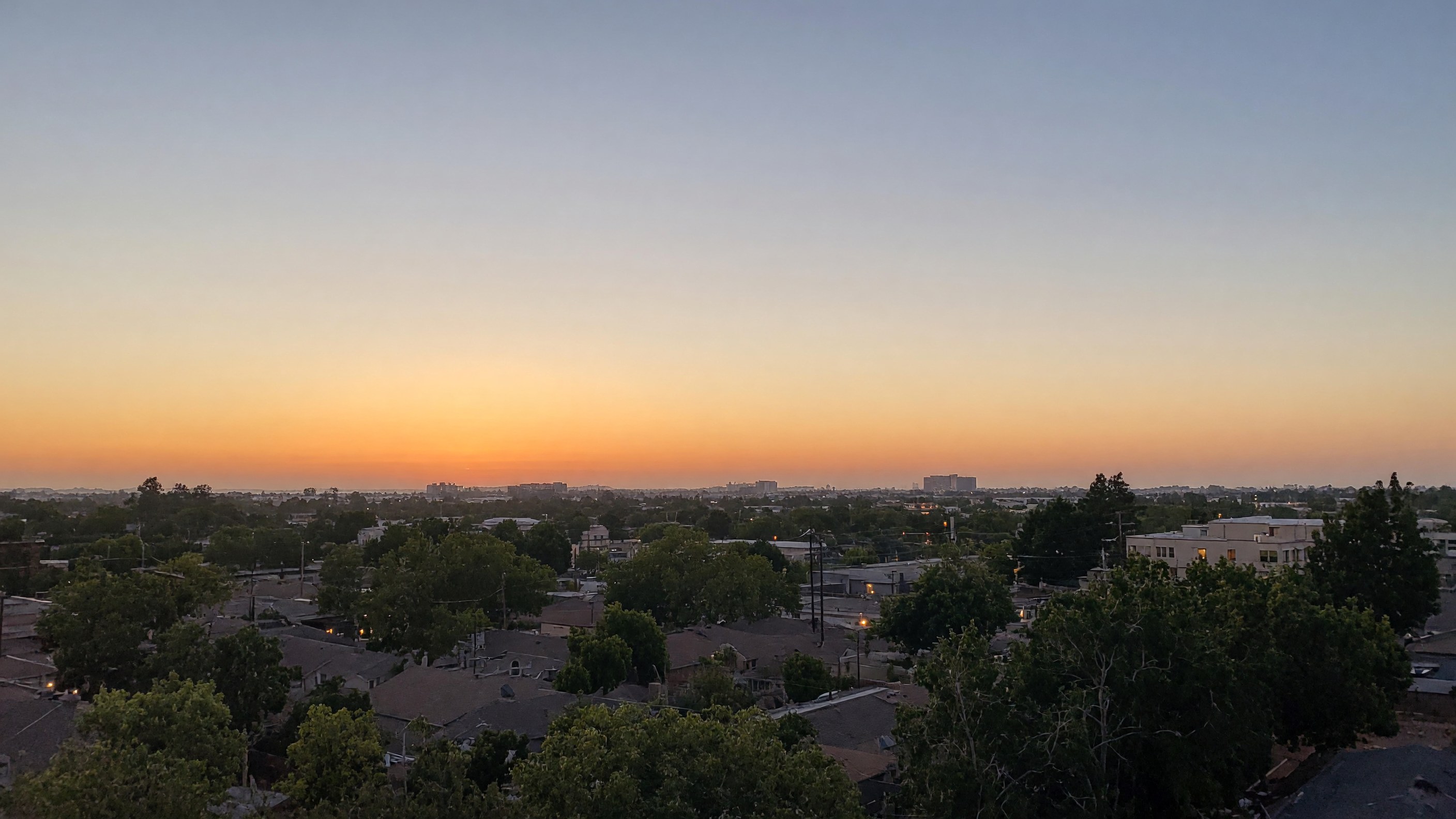 Citrus Heights skyline at dusk