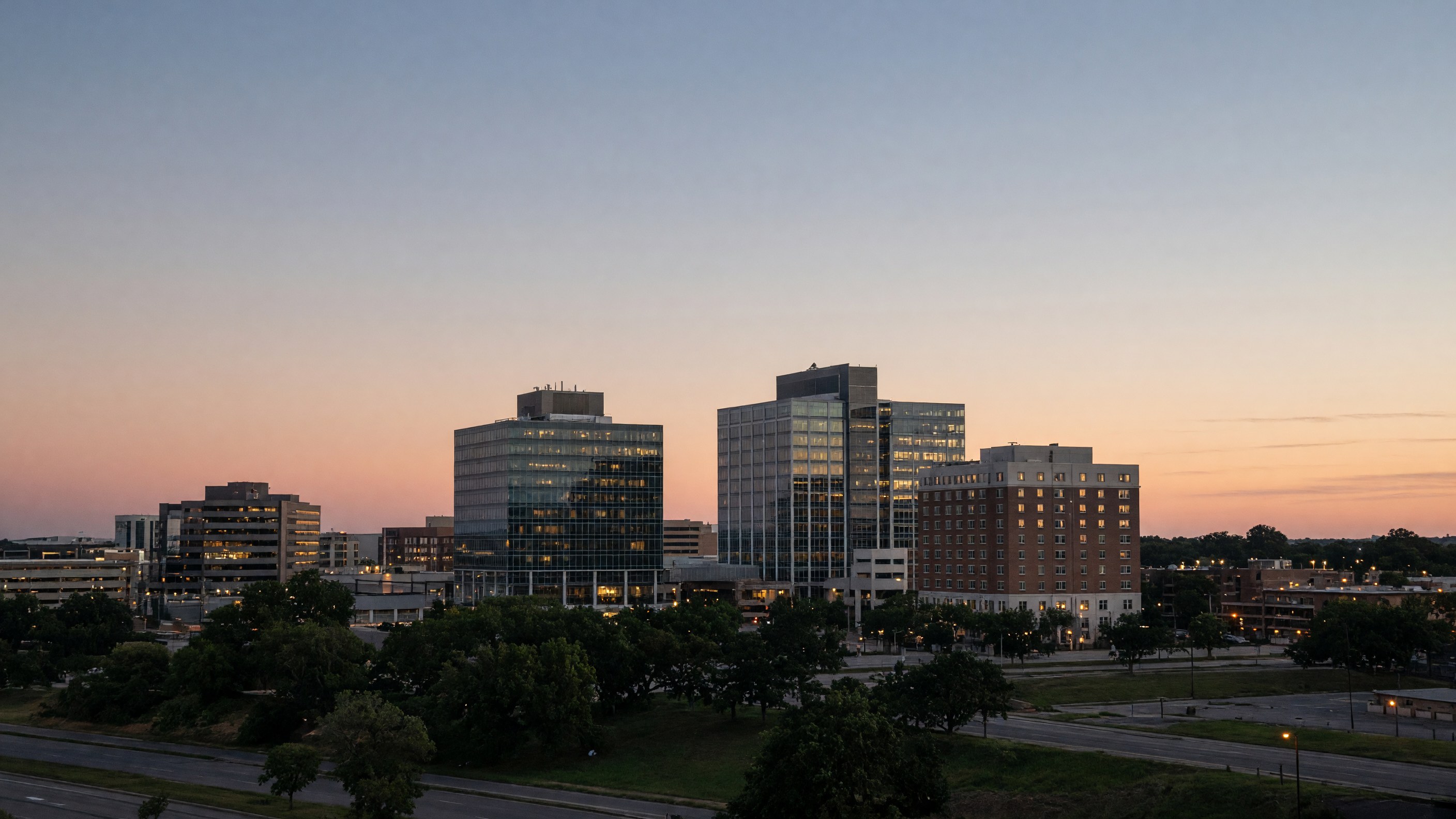 Frisco skyline at dusk