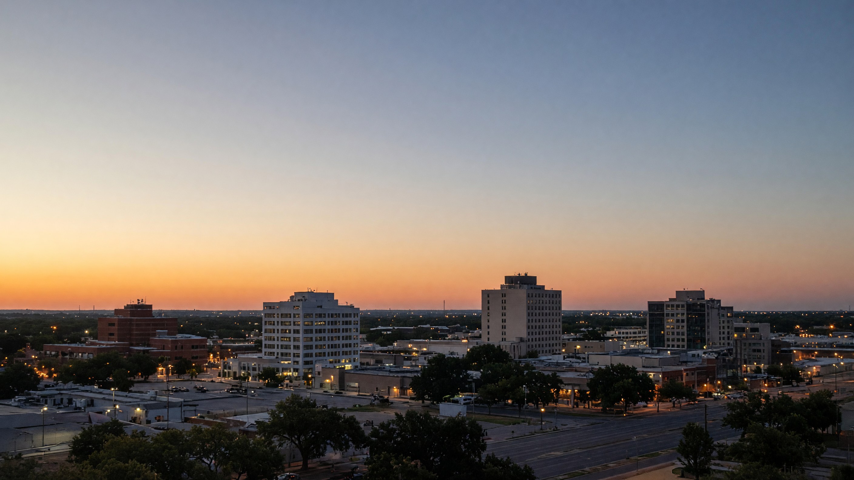 Killeen skyline at dusk