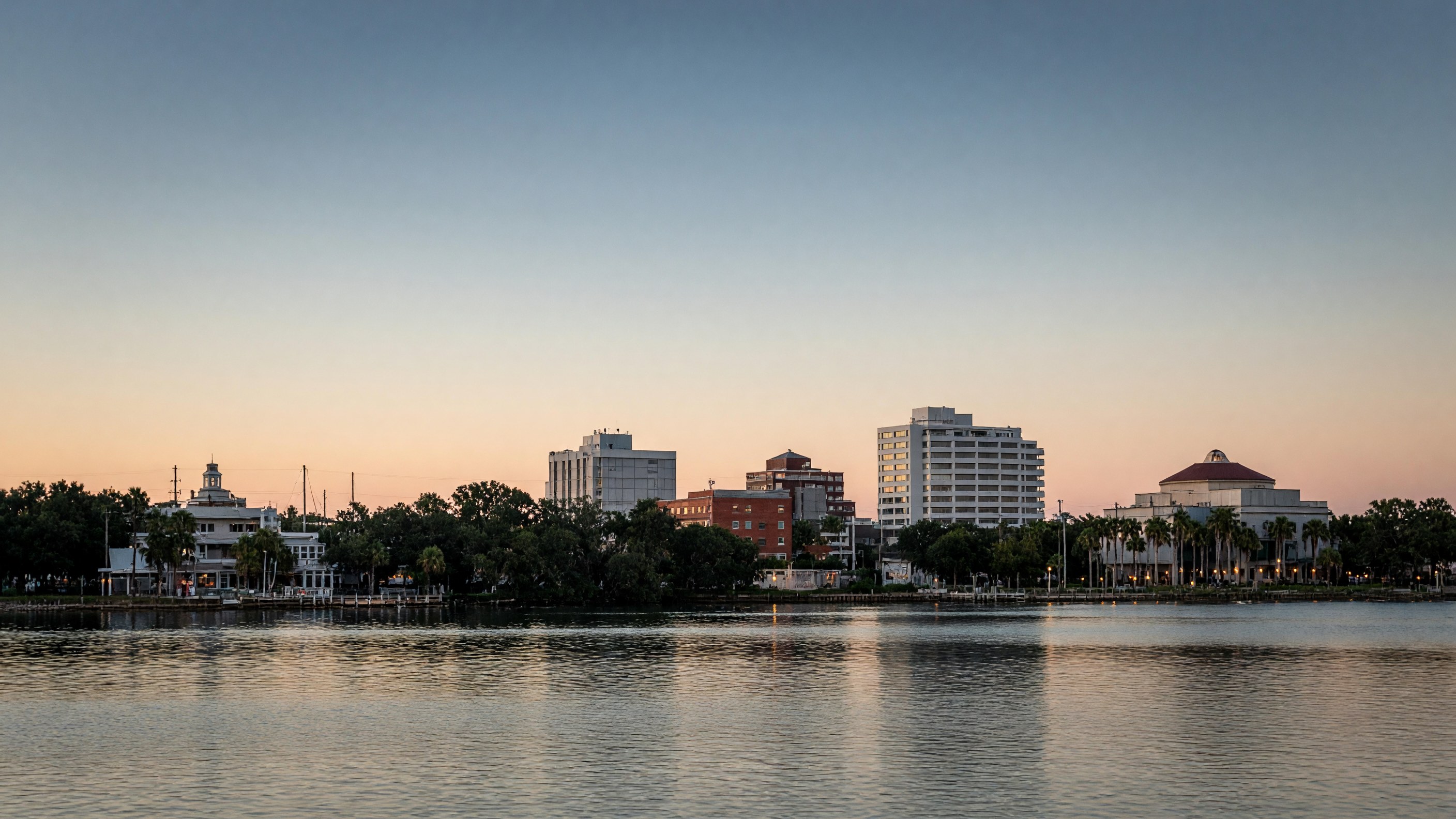 Sanford skyline at dusk