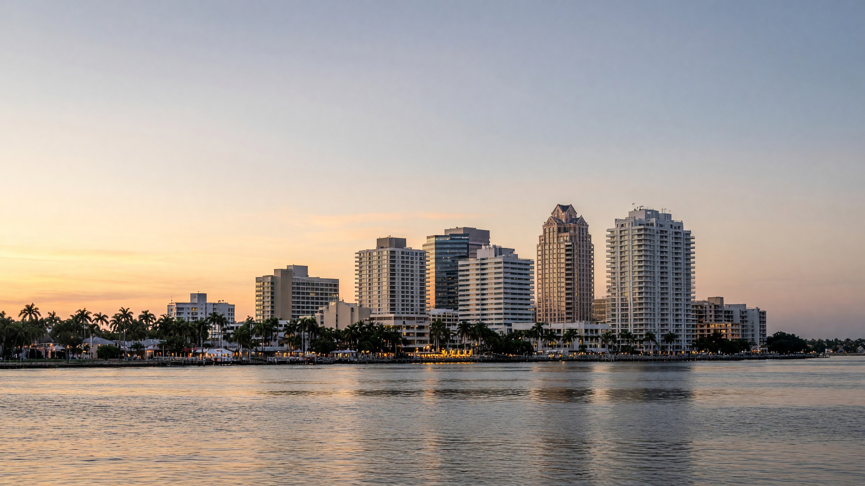 Clearwater skyline at dusk
