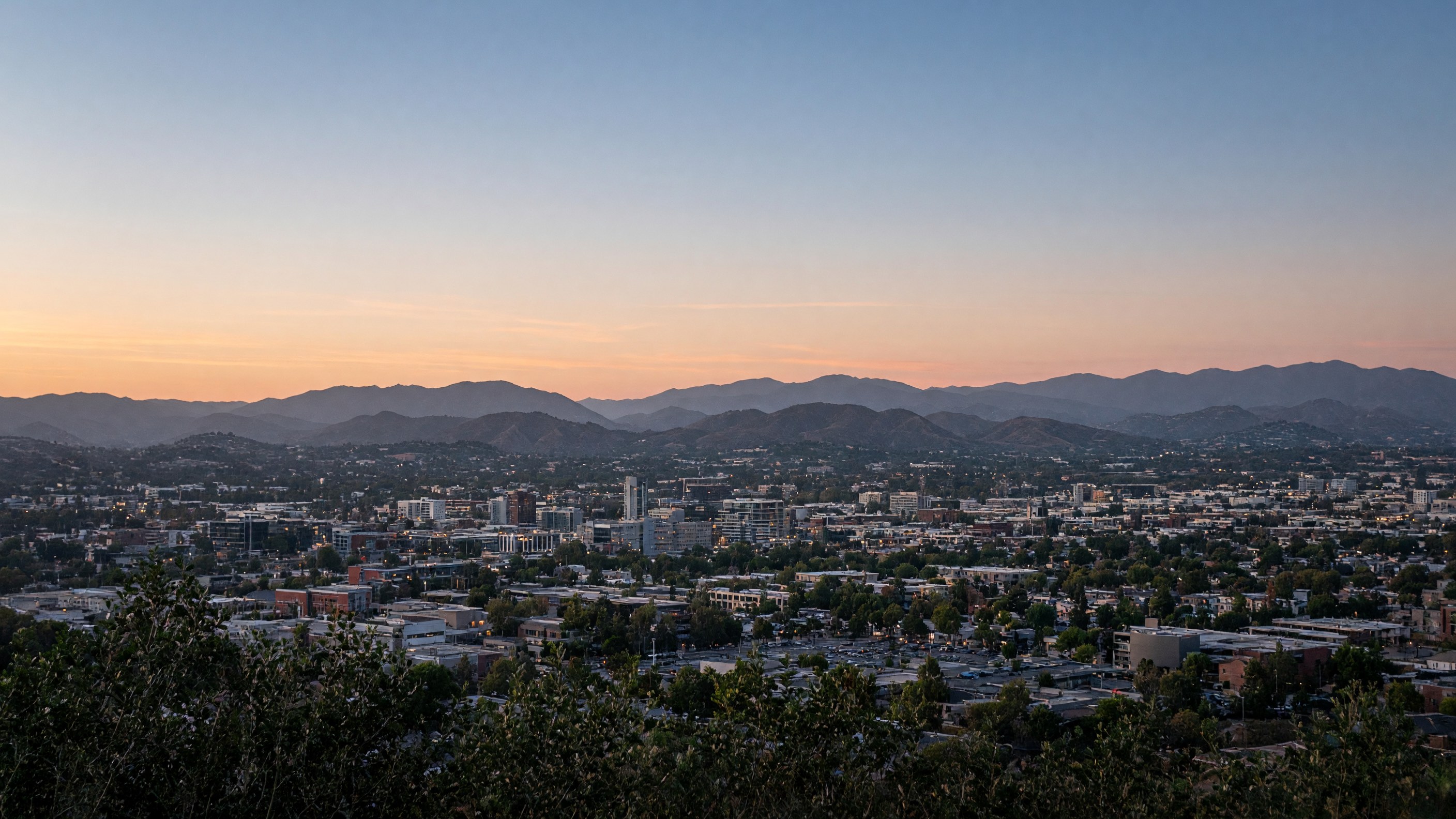 Escondido skyline at dusk