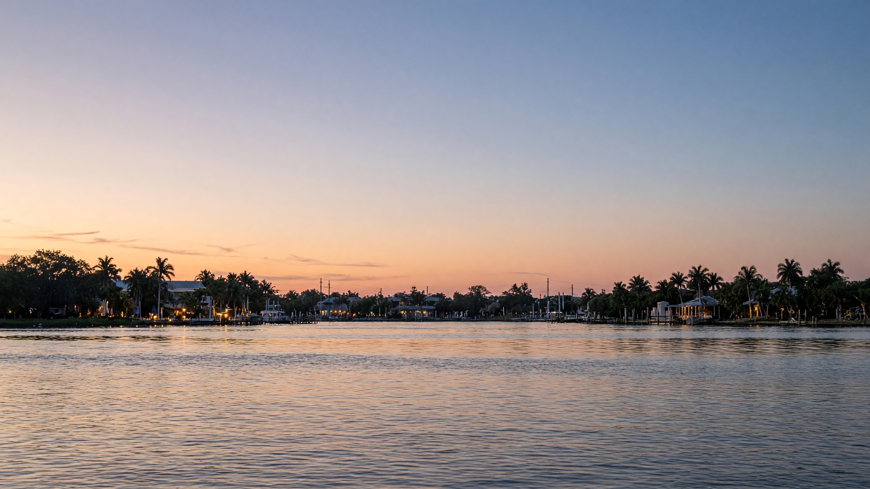Port Orange skyline at dusk
