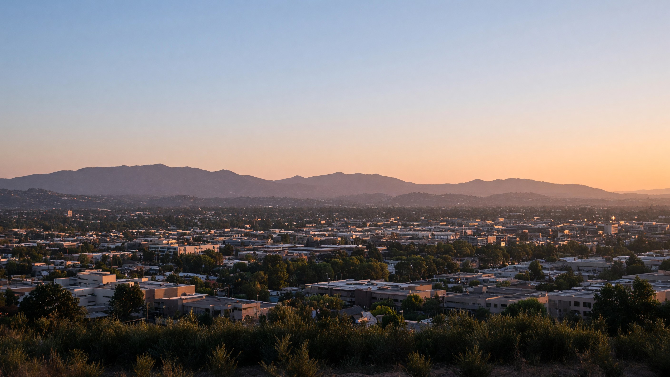 Camarillo skyline at dusk