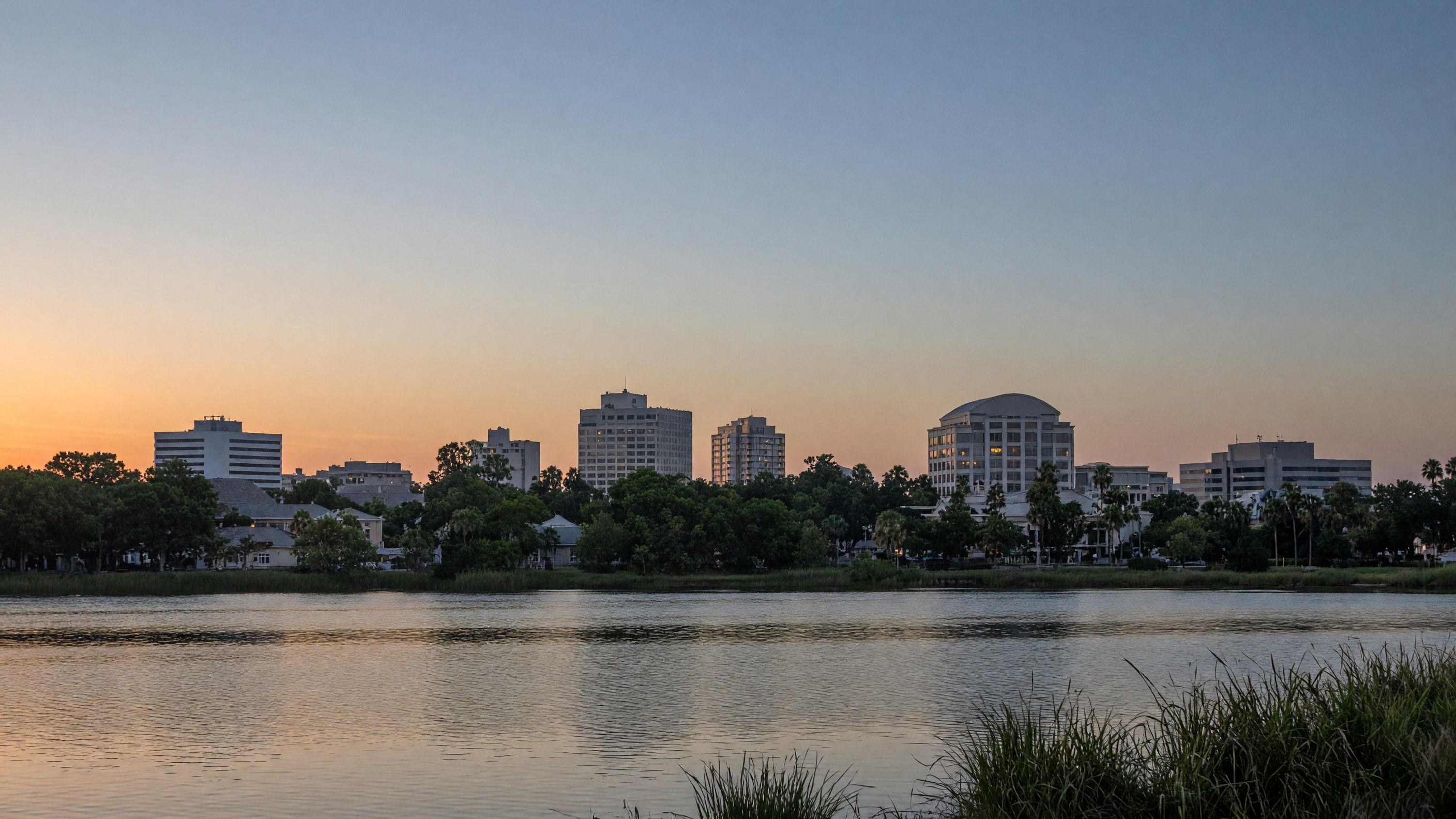Kissimmee skyline at dusk