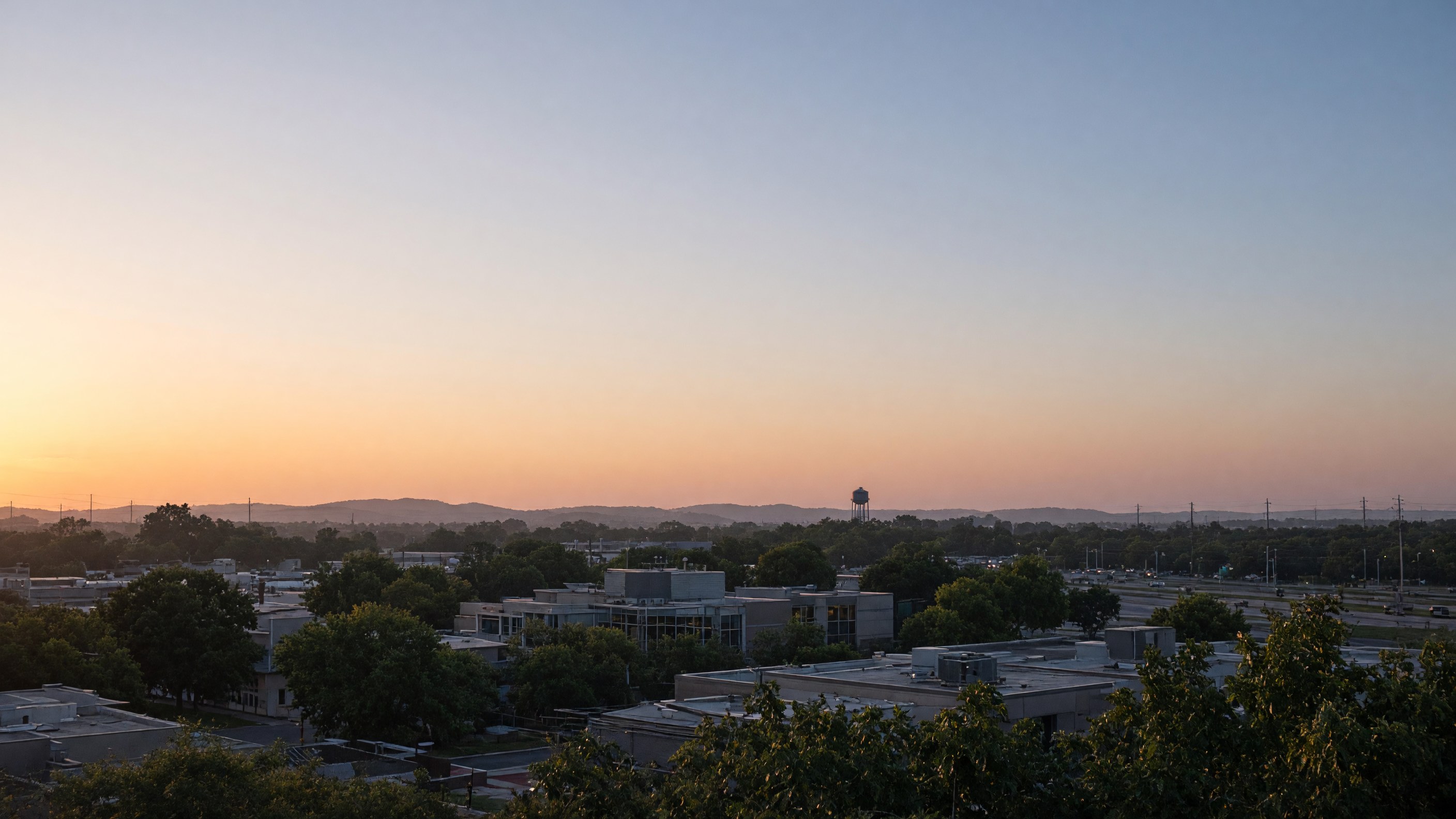 Cedar Park skyline at dusk