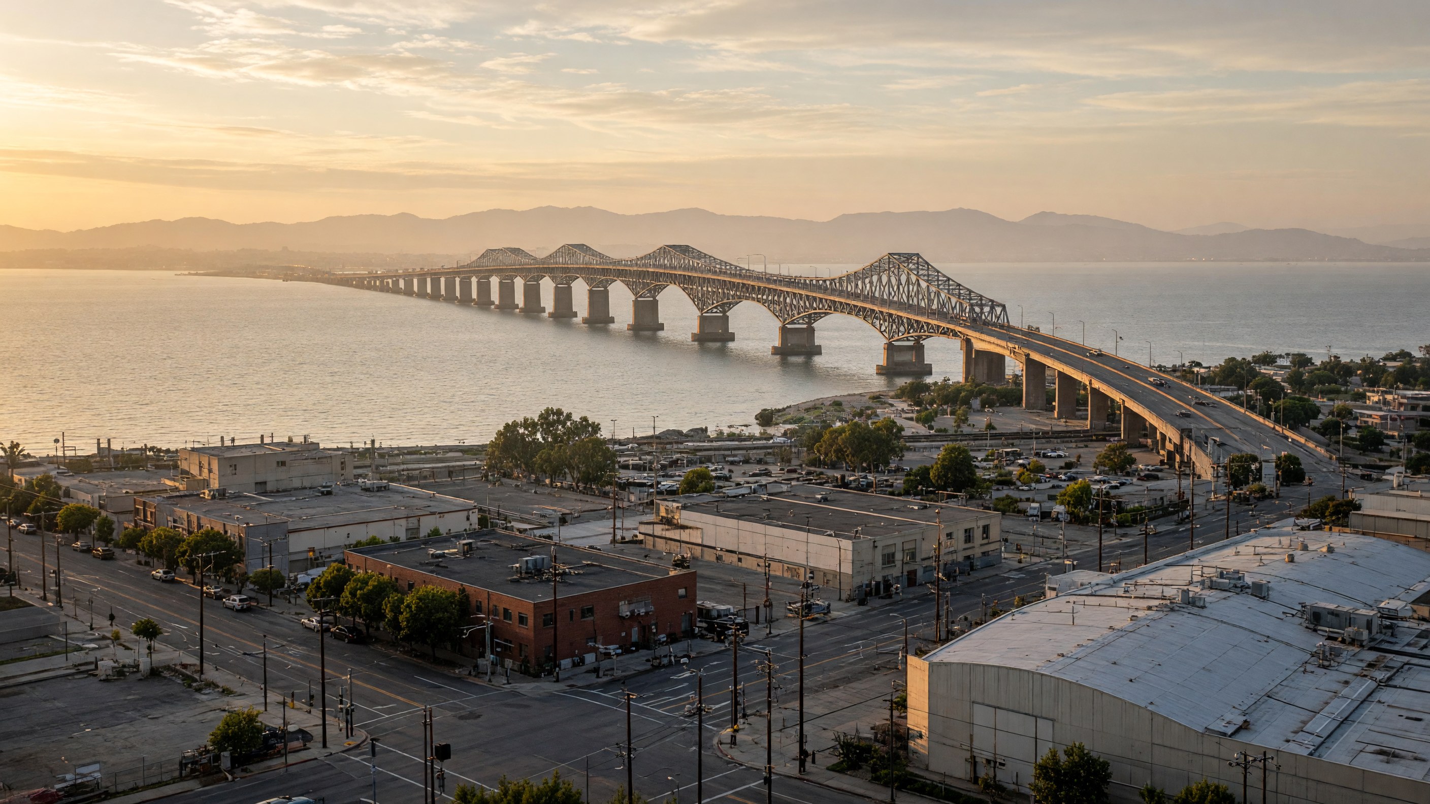 Richmond–San Rafael Bridge, San Francisco Bay in Richmond