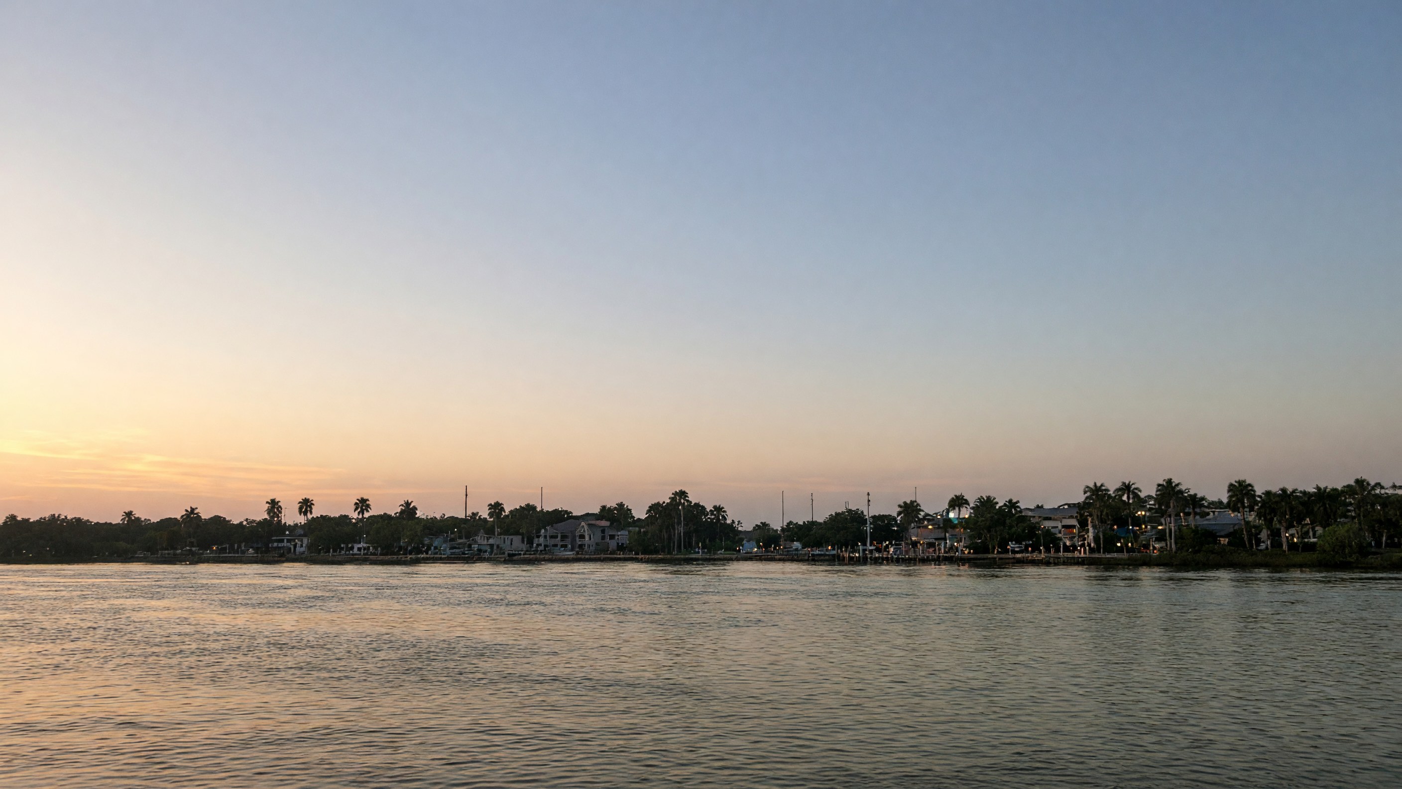 Palm Bay skyline at dusk