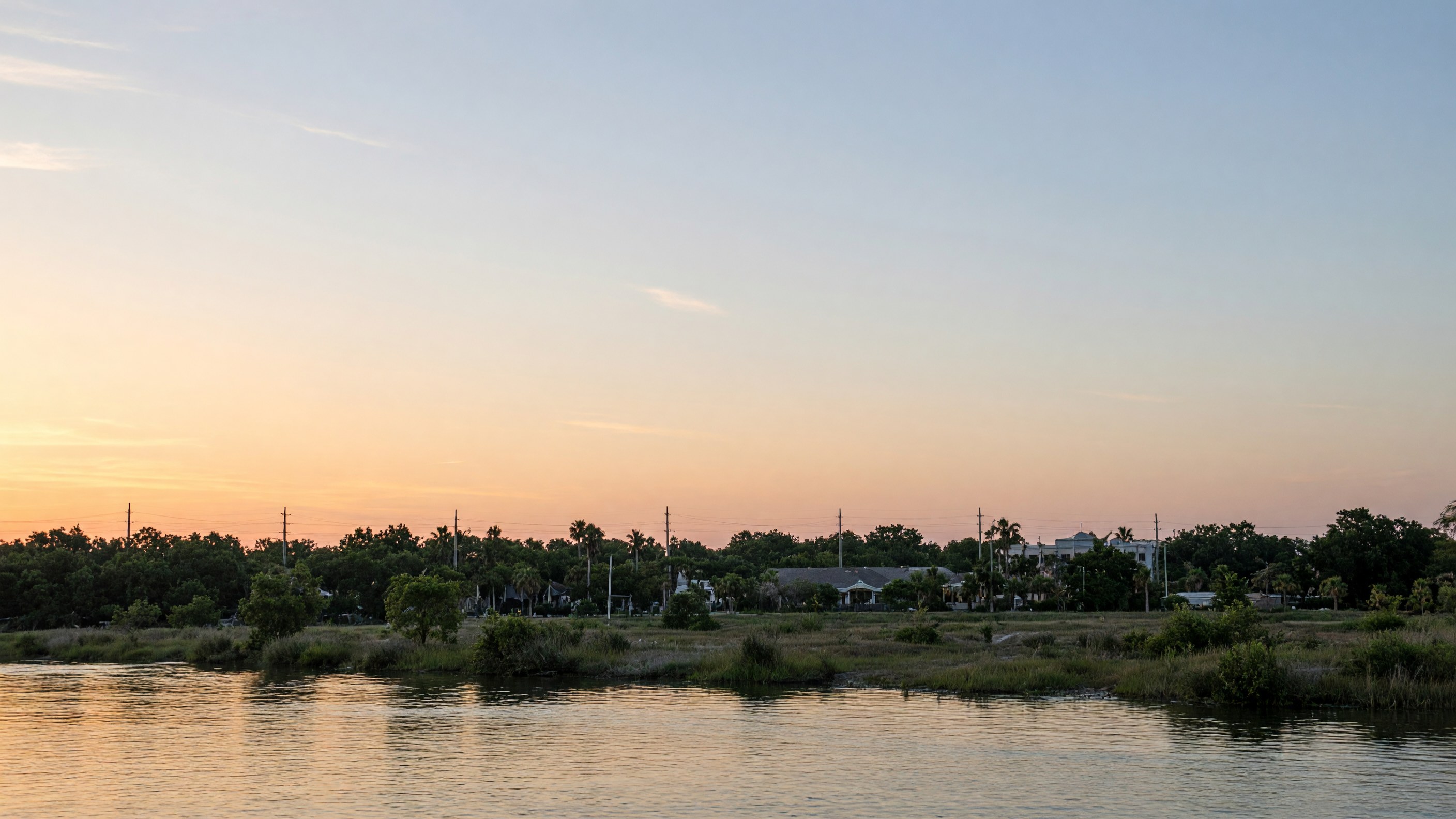 North Port skyline at dusk