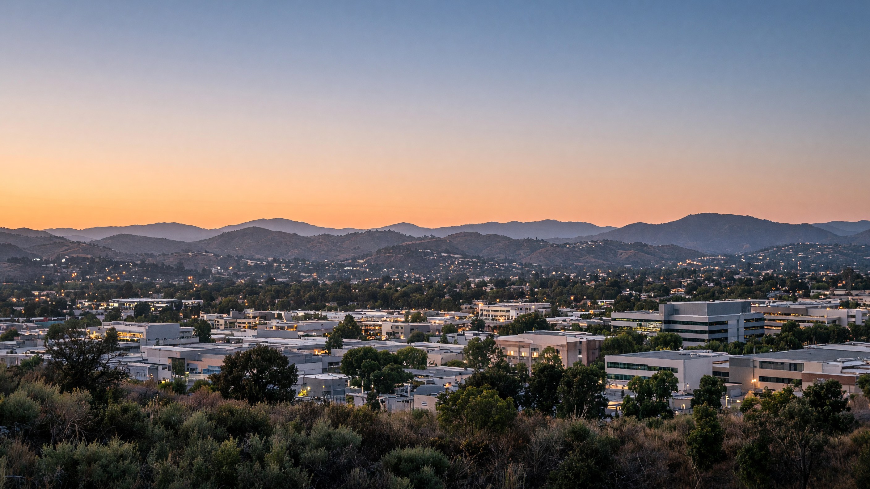 San Marcos skyline at dusk