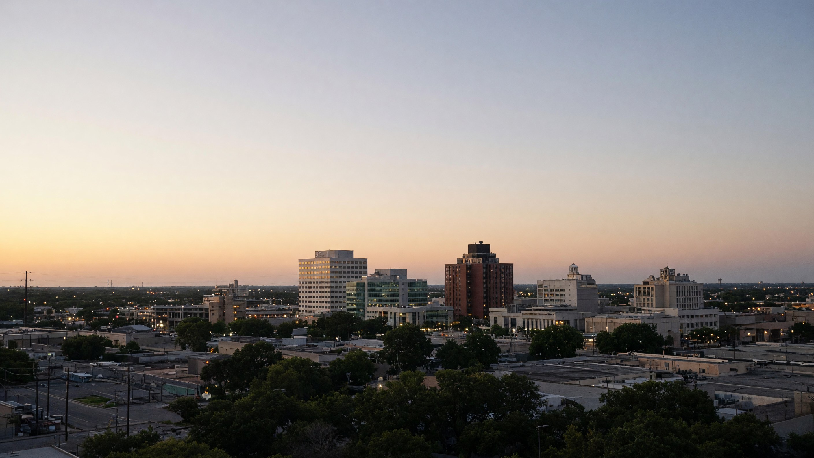 McAllen skyline at dusk