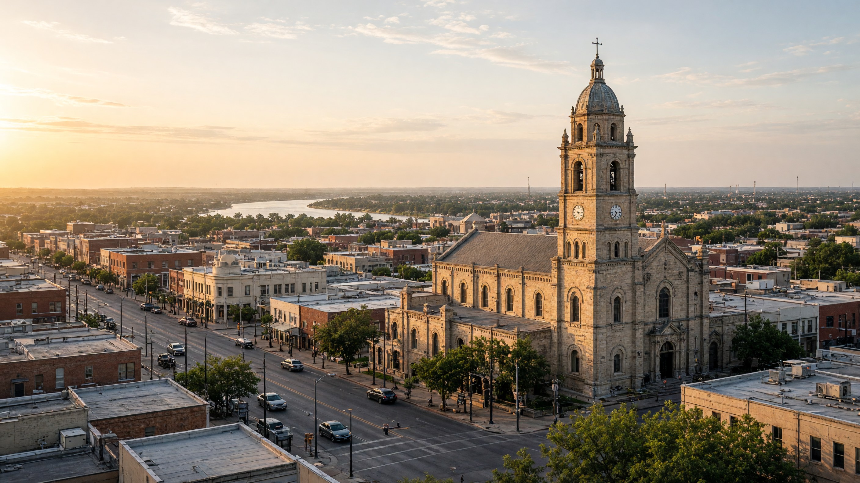 Rio Grande, San Agustin Cathedral in Laredo