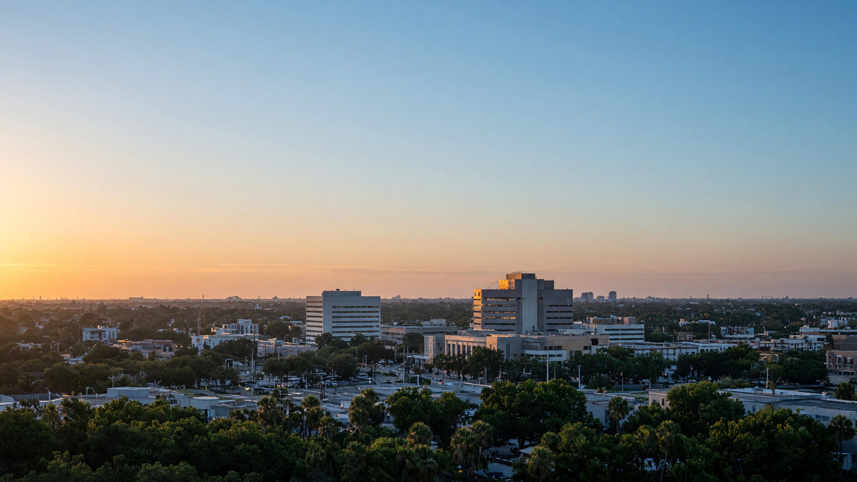 Largo skyline at dusk